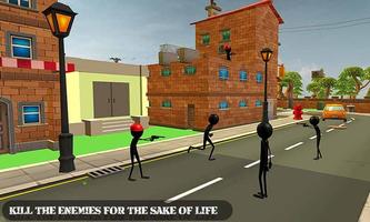 Angry Stickman Sniper Shooter Affiche