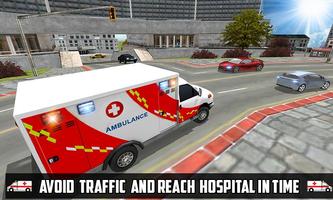 Jeux d'ambulance Driving Sim3D Affiche