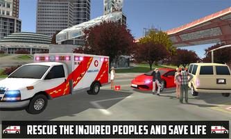 Jeux d'ambulance Driving Sim3D capture d'écran 1