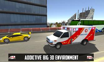 Jeux d'ambulance Driving Sim3D capture d'écran 3