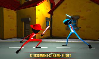 Fight Stick Extreme Fight 3D de Stickman Ninja imagem de tela 1
