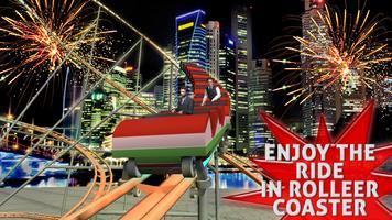 Verbazingwekkende achtbaan  3D-poster