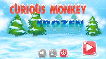 Curious Monkey Frozen الملصق