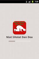 Niat Sholat Dan Doa plakat