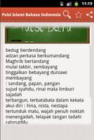 Puisi Islami Bahasa Indonesia Ekran Görüntüsü 3