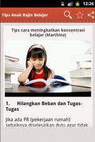 Tips Anak Rajin Belajar capture d'écran 3