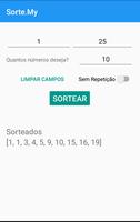 Sorte.My - Seu Gerador de Números aleatórios! ภาพหน้าจอ 1