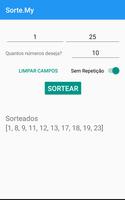 Sorte.My - Seu Gerador de Números aleatórios! تصوير الشاشة 2