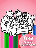 Goldilocks & 3 Bears Coloring 截圖 2