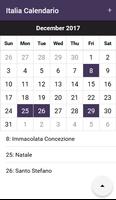 Italia Calendario Plakat