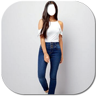 Girls jeans photo suit editor 2018 आइकन