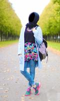 Hijab Jeans Affiche