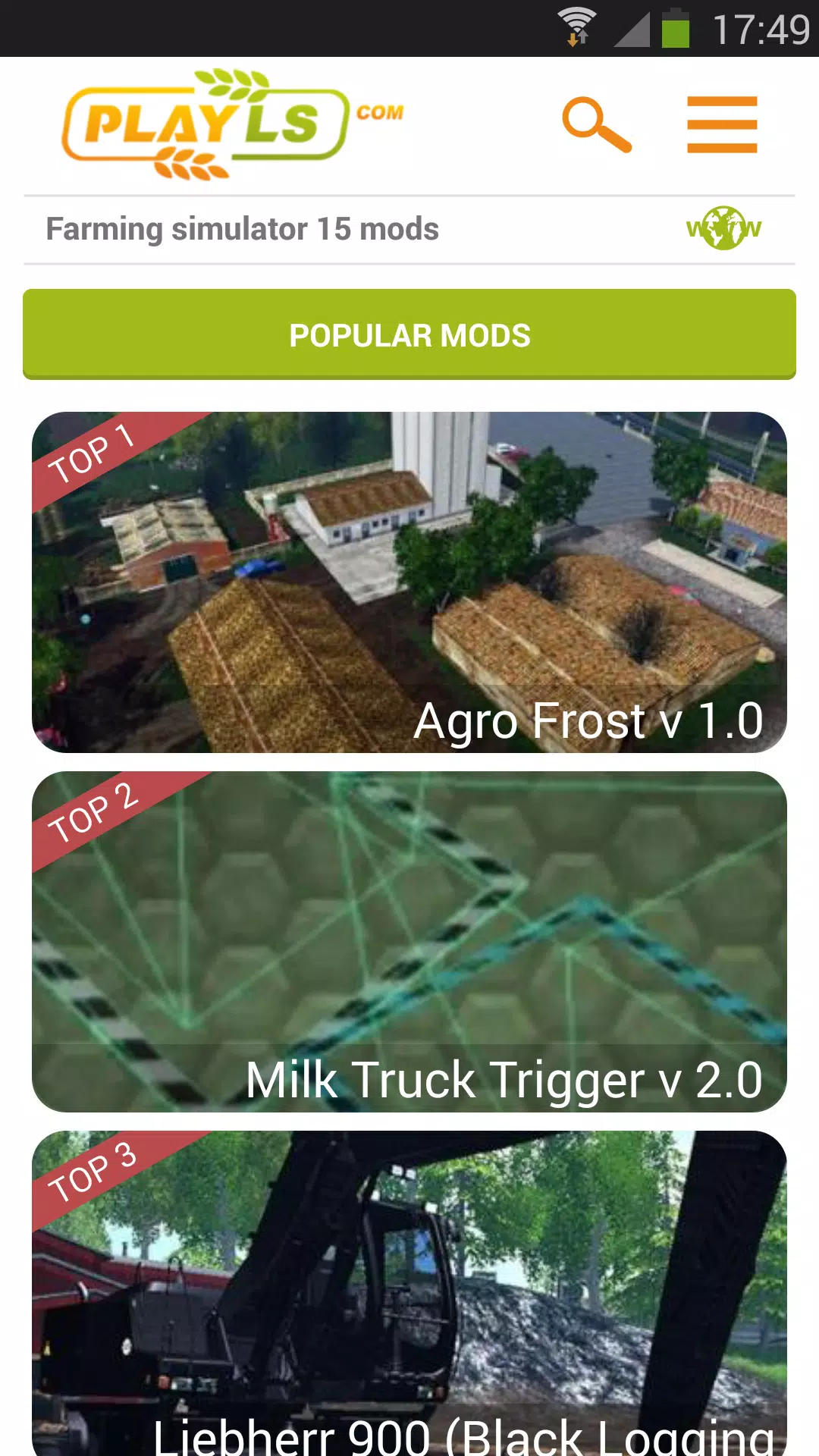 Farming simulator 17 mods APK do pobrania na Androida