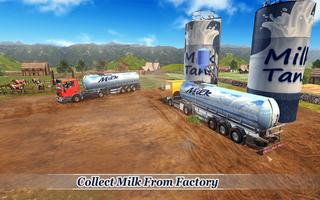 Offroad Milk Tanker Transport Affiche