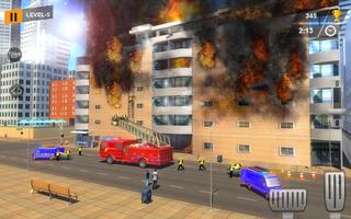 Real Firefighter Rescue Sim 3D: аварийный драйвер скриншот 1
