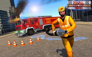 Real Firefighter Rescue Sim 3D: Controlador de em captura de pantalla 2