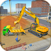 Crane Excavator Driving Sim City Construction 2018