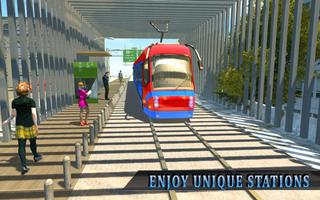 Real Tram Driving Sim 2018: City Train Driver скриншот 1