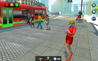 Real Tram Driving Sim 2018: City Train Driver скриншот 2
