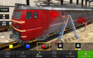 Train Mechanic Simulator: Workshop Garage 2017 capture d'écran 1