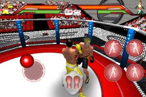 Poster boxe gioco virtuale in 3D