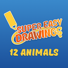 Super Easy Drawings - How to Draw Animals for Kids أيقونة