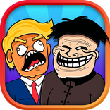 Troll Face Trump vs Korea Kim Memes Quest