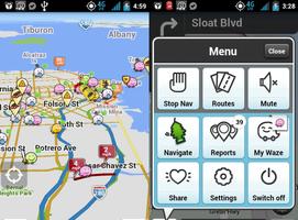 Golden Waze GPS Maps Traffic Alerts & Sat Nav tips Poster