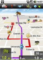 Golden Waze GPS Maps Traffic Alerts & Sat Nav tips captura de pantalla 1