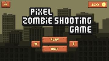 Pixel Zombie Shooting Game Affiche