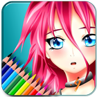 Coloring Book Anime Manga icon