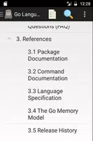 1 Schermata Go Language Reference