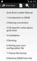 Grub 2 Linux Boot Loader Manua تصوير الشاشة 1