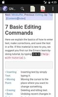 Linux Emacs Editor Manual capture d'écran 1