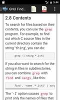 Linux Find Utility Manual captura de pantalla 2