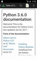 Reference Guide for Python 3.6 capture d'écran 1