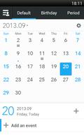 ZDcal-Calendar, Agenda, Period Affiche