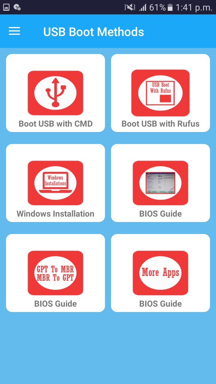 Bootable USB Methods USB Boot Install All Windows APK for Android Download