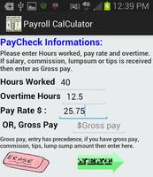 Accurate Pay Calculator - NoAd Plakat