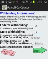 Accurate Pay Calculator - NoAd captura de pantalla 2