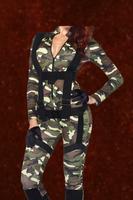 New Woman Army Photo Suit Affiche