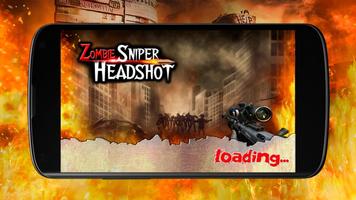 Zombie Sniper Headshot Plakat