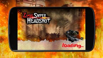 Poster Zombie Sniper Headshot