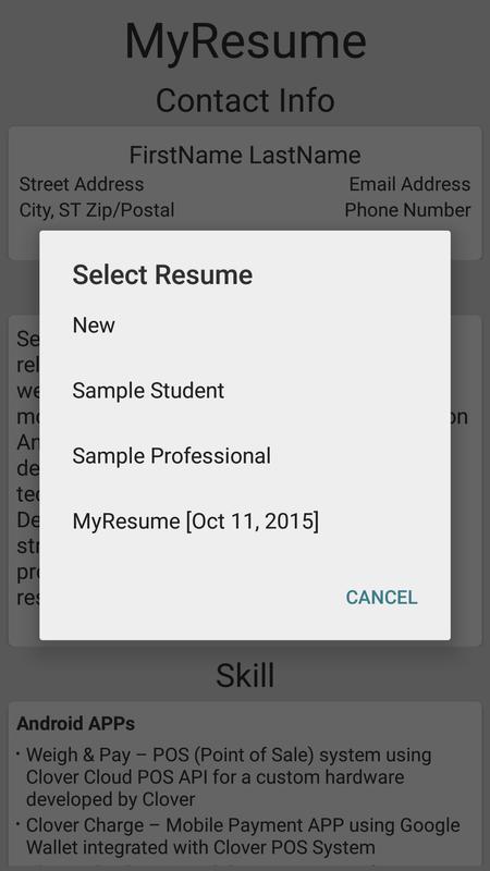 simple resume builder apk download free education app for android