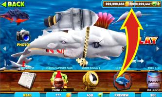 New; Cheat 4 Hungry Shark & Hungry Shark Evolution تصوير الشاشة 1