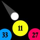 Bola de queda ícone