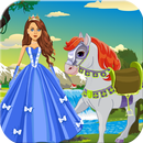 White Horse Princess Dress Up APK