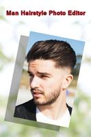 Man Hairstyle Photo Editor ポスター