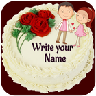 Name On Anniversary Cake আইকন