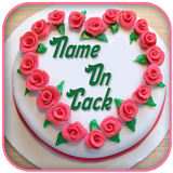 Name On Birthday Cake أيقونة